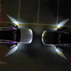 2-PC Universal Car Rearview Mirror LED Angel Wing Light – Dynamic Projection Lamp