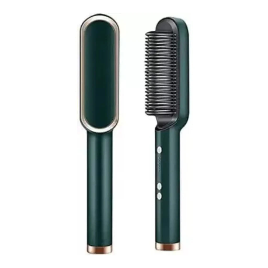 909 Hair Straightener Brush – Electric Straightening Comb (6 Heating Modes)
