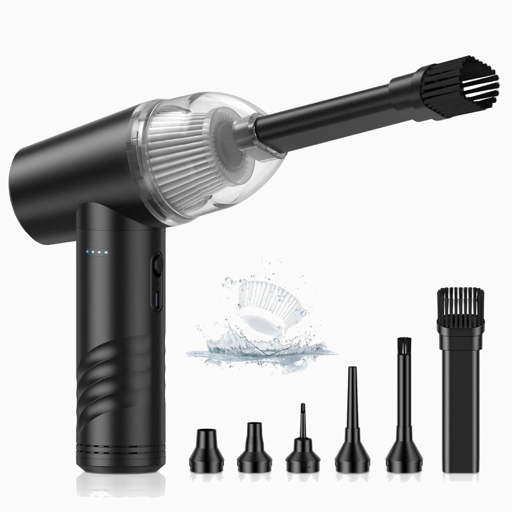 3-in-1 Portable Wireless Vacuum Cleaner – High Power Suction Air Pump & Duster