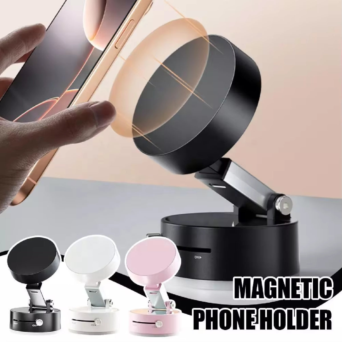 Fvacuum Magnetic Suction Cup Folding Swivel Mobile Phone Holder
