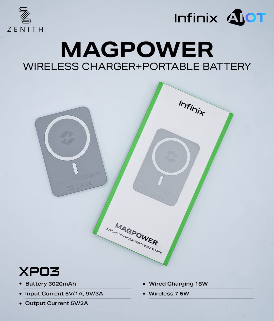 Magsafe Wireless Power Bank for Iphone 3020mAh 20W Fast Charging