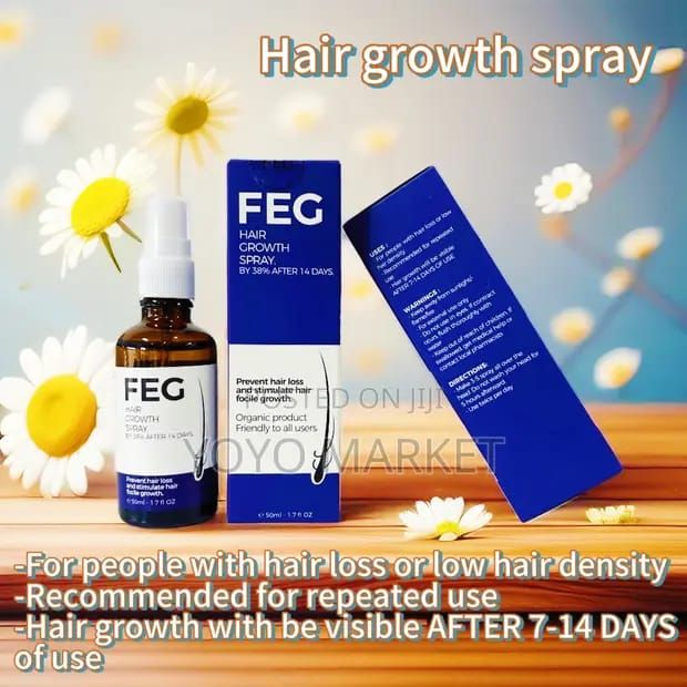 FEG PLUS Hair Growth Serum & Spray (50ml) – Organic & Rapid Results - For Men & Women